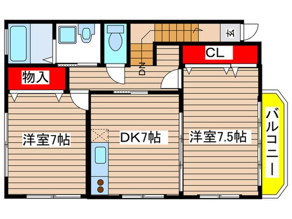 ＣＯＲＳＡＧＥの物件間取画像